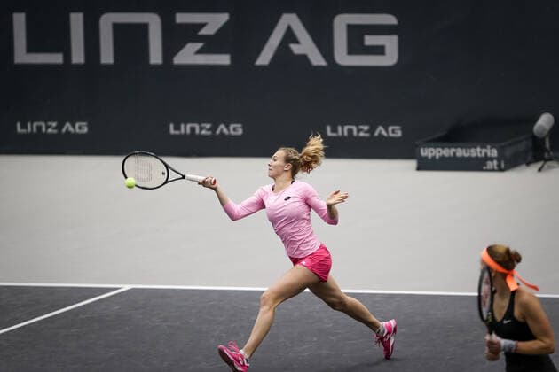 TENNIS - WTA, Tennis Damen Upper Austria Ladies Linz LINZ,AUSTRIA,13.NOV.20 - TENNIS - WTA Tour, Upper Austria Ladies Linz. Image shows Katerina Siniakova (CZE). GEPAxpictures xManfredxBinder