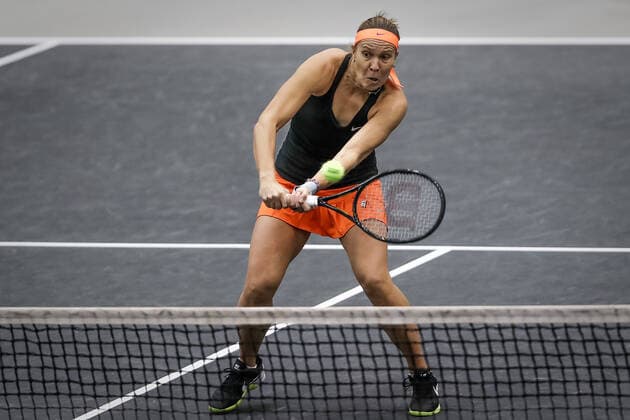 TENNIS - WTA, Tennis Damen Upper Austria Ladies Linz LINZ,AUSTRIA,13.NOV.20 - TENNIS - WTA Tour, Upper Austria Ladies Linz. Image shows Lucie Hradecka (CZE). GEPAxpictures xManfredxBinder