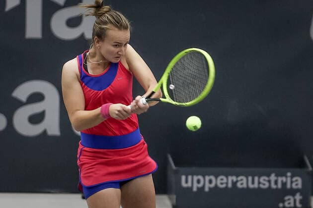 TENNIS - WTA, Tennis Damen Upper Austria Ladies Linz LINZ,AUSTRIA,13.NOV.20 - TENNIS - WTA Tour, Upper Austria Ladies Linz. Image shows Barbora Krejcikova (CZE). GEPAxpictures xManfredxBinder