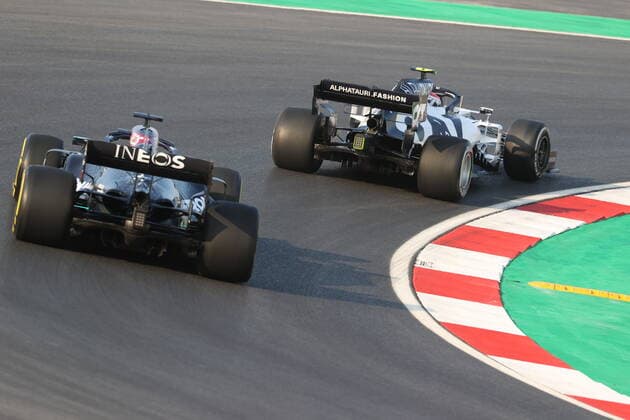 Motorsports FIA Formula One World Championship 2020, Grand Prix of Turkey, 44 Lewis Hamilton GBR, Mercedes AMG Petronas Formula One Team , 10 Pierre Gasly FRA, Scuderia AlphaTauri Honda , Istanbul Turkey