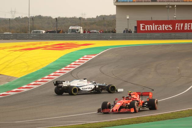 Motorsports FIA Formula One World Championship 2020, Grand Prix of Turkey, 16 Charles Leclerc MCO, Scuderia Ferrari Mission Winnow , 63 George Russell GBR, Williams Racing , Istanbul Turkey