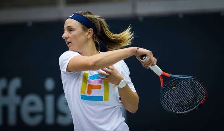 November 13, 2020, Linz, AUSTRIA: Nadia Podoroska of Argentina during practice at the 2020 Upper Austria Ladies Linz WTA, Tennis Damen International tennis tournament Linz AUSTRIA - ZUMAa181 20201113_zaa_a181_016 Copyright: xRobxPrangex