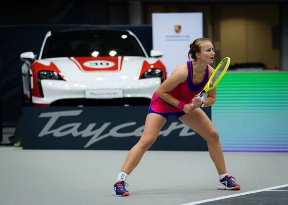 November 13, 2020, Linz, AUSTRIA: Barbora Krejcikova of the Czech Republic in action during the quarter-final of the 2020 Upper Austria Ladies Linz WTA, Tennis Damen International tennis tournament against Aliaksandra Sasnovich of Belarus Linz AUSTRIA - ZUMAa181 20201113_zaa_a181_039 Copyright: xRobxPrangex