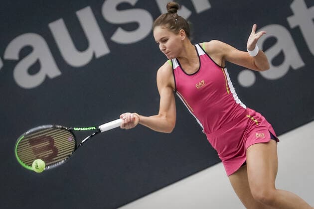 TENNIS - WTA, Tennis Damen Upper Austria Ladies Linz LINZ,AUSTRIA,13.NOV.20 - TENNIS - WTA Tour, Upper Austria Ladies Linz. Image shows Veronika Kudermetova (RUS). GEPAxpictures xManfredxBinder
