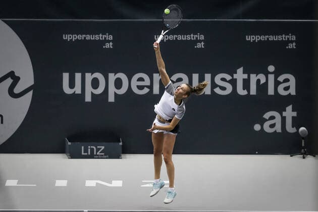 TENNIS - WTA, Tennis Damen Upper Austria Ladies Linz LINZ,AUSTRIA,13.NOV.20 - TENNIS - WTA Tour, Upper Austria Ladies Linz. Image shows Elise Mertens (BEL). GEPAxpictures xManfredxBinder