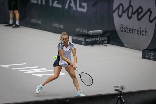 TENNIS - WTA, Tennis Damen Upper Austria Ladies Linz LINZ,AUSTRIA,13.NOV.20 - TENNIS - WTA Tour, Upper Austria Ladies Linz. Image shows Elise Mertens (BEL). GEPAxpictures xManfredxBinder
