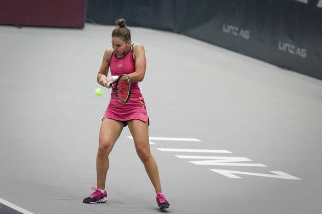 TENNIS - WTA, Tennis Damen Upper Austria Ladies Linz LINZ,AUSTRIA,13.NOV.20 - TENNIS - WTA Tour, Upper Austria Ladies Linz. Image shows Veronika Kudermetova (RUS). GEPAxpictures xManfredxBinder
