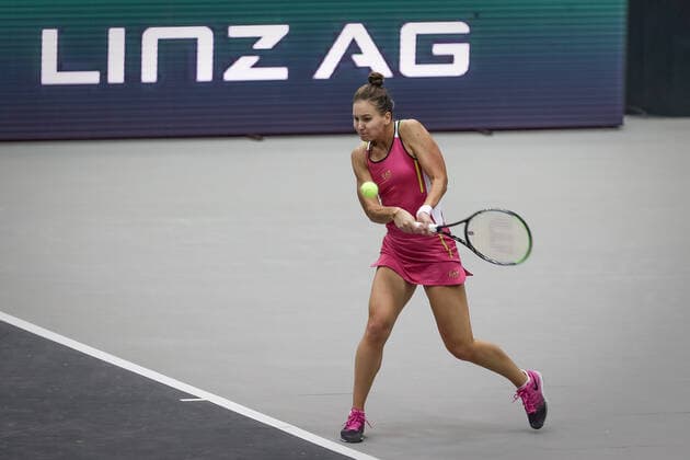 TENNIS - WTA, Tennis Damen Upper Austria Ladies Linz LINZ,AUSTRIA,13.NOV.20 - TENNIS - WTA Tour, Upper Austria Ladies Linz. Image shows Veronika Kudermetova (RUS). GEPAxpictures xManfredxBinder