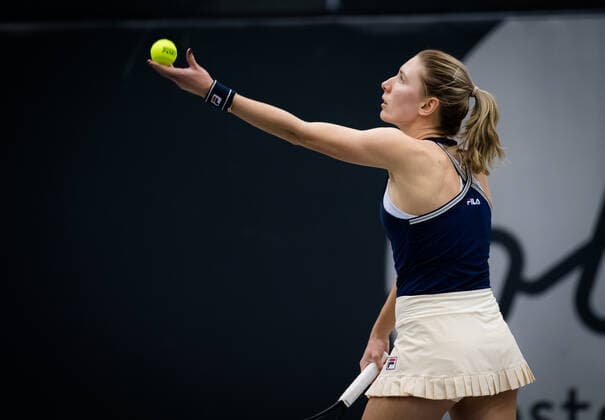November 13, 2020, Linz, AUSTRIA: Ekaterina Alexandrova of Russia in action during the quarter-final of the 2020 Upper Austria Ladies Linz WTA, Tennis Damen International tennis tournament against Nadia Podoroska of Argentina Linz AUSTRIA - ZUMAa181 20201113_zaa_a181_059 Copyright: xRobxPrangex