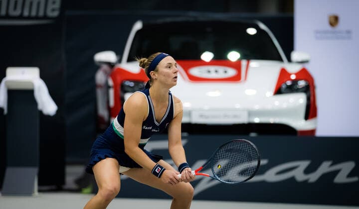 November 13, 2020, Linz, AUSTRIA: Nadia Podoroska of Argentina in action during the quarter-final of the 2020 Upper Austria Ladies Linz WTA, Tennis Damen International tennis tournament against Ekaterina Alexandrova of Russia Linz AUSTRIA - ZUMAa181 20201113_zaa_a181_063 Copyright: xRobxPrangex