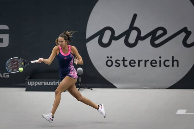 TENNIS - WTA, Tennis Damen Upper Austria Ladies Linz LINZ,AUSTRIA,13.NOV.20 - TENNIS - WTA Tour, Upper Austria Ladies Linz. Image shows Oceane Dodin (FRA). GEPAxpictures xManfredxBinder