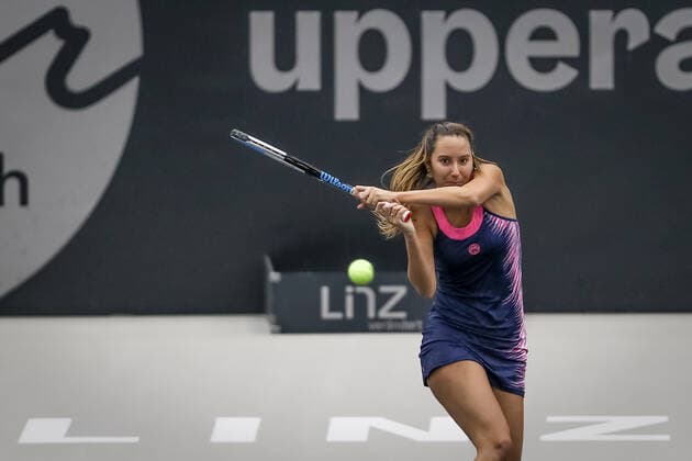 TENNIS - WTA, Tennis Damen Upper Austria Ladies Linz LINZ,AUSTRIA,13.NOV.20 - TENNIS - WTA Tour, Upper Austria Ladies Linz. Image shows Oceane Dodin (FRA). GEPAxpictures xManfredxBinder
