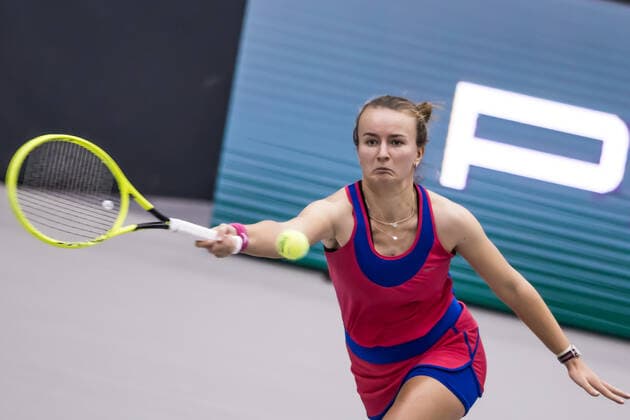 TENNIS - WTA, Tennis Damen Upper Austria Ladies Linz LINZ,AUSTRIA,14.NOV.20 - TENNIS - WTA Tour, Upper Austria Ladies Linz. Image shows Barbora Krejcikova (CZE). GEPAxpictures xManfredxBinder