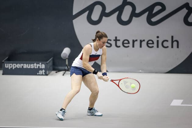 TENNIS - WTA, Tennis Damen Upper Austria Ladies Linz LINZ,AUSTRIA,15.NOV.20 - TENNIS - WTA Tour, Upper Austria Ladies Linz, final. Image shows Tamara Zidansek (SLO). GEPAxpictures xManfredxBinder