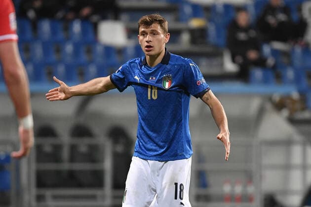 Nicolo Barella of Italy during the Uefa Nation League Group Stage A1 football match between Italy and Poland at Citta del Tricolore Stadium in Reggio Emilia (Italy), November, 15, 2020. Photo Andrea Staccioli Insidefoto andreaxstaccioli
