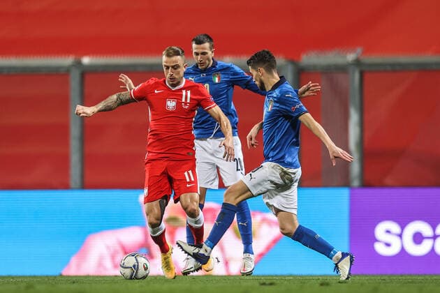 15.11.2020 REGIO EMILA, WLOCHY (REGIO EMILIA, ITALY) STADION CITTA DEL TRICOLORE PILKA NOZNA (FOOTBALL) LIGA NARODOW UEFA ( UEFA NATIONAL LEAGUE ) MECZ WLOCHY - POLSKA ( GAME ITALY - POLAND ) NZ KAMIL GROSICKI FOTO LUKASZ GROCHALA CYFRASPORT NEWSPIX.PL --- Newspix.pl  20201115CSLG0067