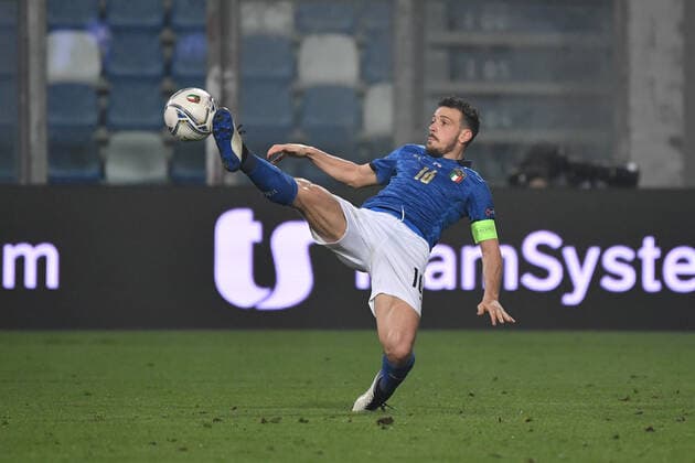 Alessandro Florenzi of Italy during the Uefa Nation League Group Stage A1 football match between Italy and Poland at Citta del Tricolore Stadium in Reggio Emilia (Italy), November, 15, 2020. Photo Andrea Staccioli Insidefoto andreaxstaccioli