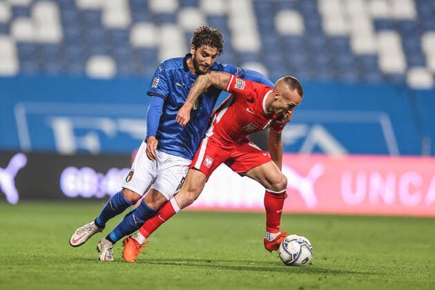 15.11.2020 REGIO EMILA, WLOCHY (REGIO EMILIA, ITALY) STADION CITTA DEL TRICOLORE PILKA NOZNA (FOOTBALL) LIGA NARODOW UEFA ( UEFA NATIONAL LEAGUE ) MECZ WLOCHY - POLSKA ( GAME ITALY - POLAND ) NZ JACEK GORALSKI FOTO LUKASZ GROCHALA CYFRASPORT NEWSPIX.PL --- Newspix.pl  20201115CSLG0075