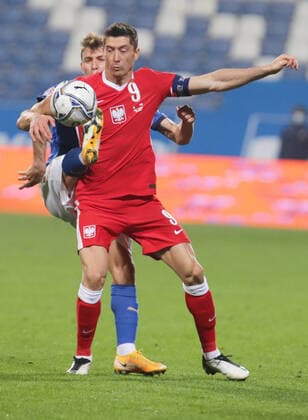 UEFA Nations League Italy vs Poland UEFA Nations League Italy vs Poland on November 15, 2020 in Reggio nell???Emilia, Italy. Pictured: Robert Lewandowski