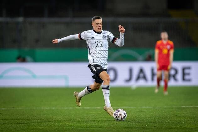 Football Brunswick 17 11 2020 International Mens U21 Juniors UEFA U21 European Championship Qualifying Match Germany GER Wales WAL Florian Wirtz Germany, No 22