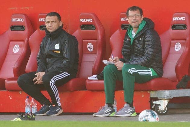 JOTI STAMATOPOULOS, MATTHIAS MINK 1 FSV MAINZ 05 FC 08 HOMBURG REGIONAL LEAGUE SOUTHWEST MAINZ