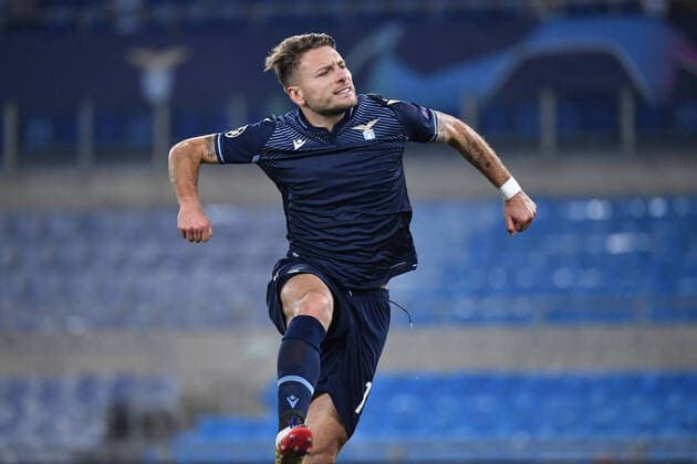 Sport Themen der Woche KW48 Sport Bilder des Tages Ciro Immobile of SS Lazio celebrates after scoring the 3-1 goal on penalty during the Champions League Group Stage F day 1 football match between SS Lazio and FC Zenit at Olimpic stadium in Rome (Italy), November, 23th, 2020. Photo Andrea Staccioli Insidefoto andreaxstaccioli