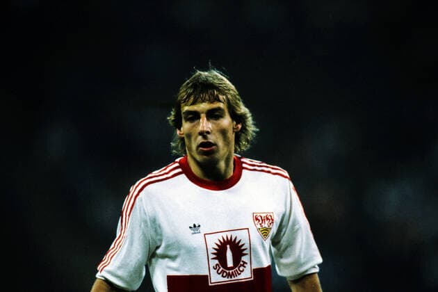 15 11 88 FC Bayern Munich VfB Stuttgart Germany, Munich, 15 11 1988, Football, Bundesliga, FC Bayern Munich VfB Stuttgart 3 3 Jürgen Klinsmann VfB Stuttgart