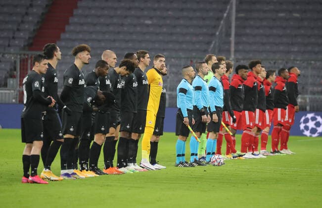 Champions League FC Baywern RB Salzburg FC Bayern and RB Salzburg Team line-up Munich Bayern Germany Allianz Arena