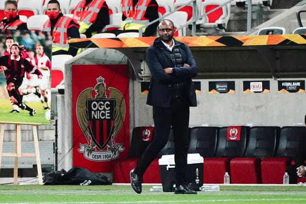 Patrick Vieira (entraineur de l OGC Nice) FOOTBALL : OGC Nice vs Slavia Prague - Europa Ligue - Nice - 26 11 2020 NorbertScanella PanoramiC 