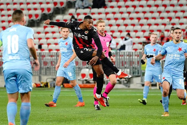 Jeff Reine Adelaide (OGC Nice) FOOTBALL : OGC Nice vs Slavia Prague - Europa Ligue - Nice - 26 11 2020 NorbertScanella PanoramiC 