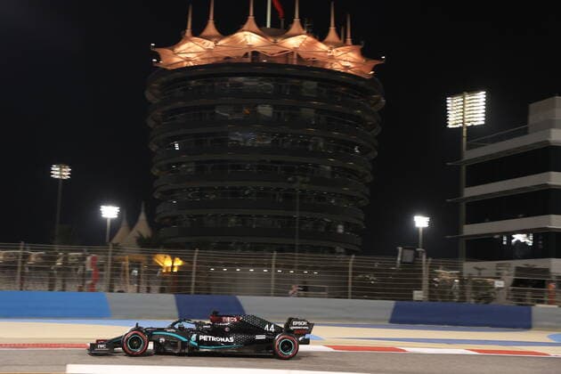 Motorsports FIA Formula One World Championship 2020, Grand Prix of Bahrain, 44 Lewis Hamilton GBR, Mercedes AMG Petronas Formula One Team , Sakhir Bahrain