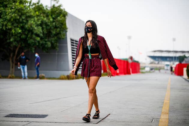 Motorsports FIA Formula One World Championship 2020, Grand Prix of Bahrain, Sandra Dziwiszek, model and girlfriend of 6 Nicholas Latifi CAN, Williams Racing , Sakhir Bahrain