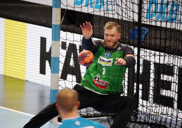 26 11 20 TVB Stuttgart HSG Nordhorn Lingen Germany, Stuttgart, 26 11 2020, Handball, DKB Bundesliga, season 2020 2021, TVB Stuttgart HSG Nordhorn Lingen Johannes Bitter TVB Stuttgart