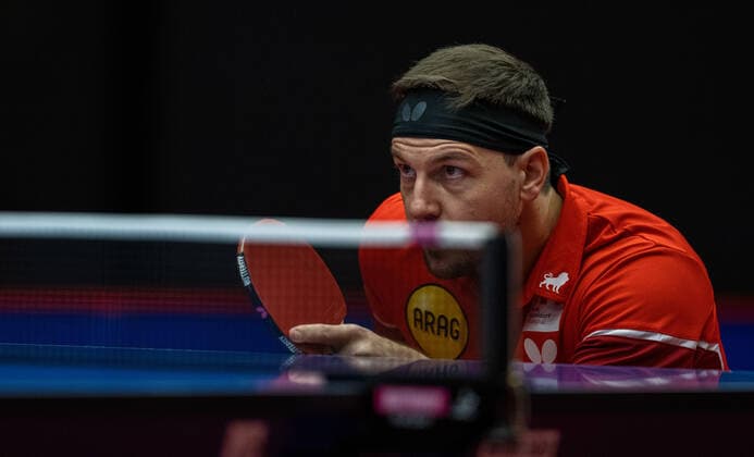 Timo Boll Düsseldorf Borussia Düsseldorf 1 FC Saarbrücken TT 29 11 2020, Table Tennis 1 Bundesliga, Men, Season 2020 21 Photo Moritz Müller Only for Editorial use