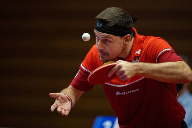 Timo Boll Düsseldorf Borussia Düsseldorf 1 FC Saarbrücken TT 29 11 2020, Table Tennis 1 Bundesliga, Men, Season 2020 21 Photo Moritz Müller Only for Editorial use