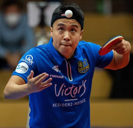 Shang Kun Saarbrücken Borussia Düsseldorf 1 FC Saarbrücken TT 29 11 2020, Table tennis 1 Bundesliga, men, season 2020 21 Photo Moritz Müller Only for Editorial use