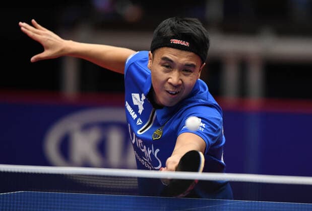 Table tennis Bundesliga Borussia Düsseldorf 1 FC Saarbrücken TT 29 11 2020 Shang KUN FCS campaign HM