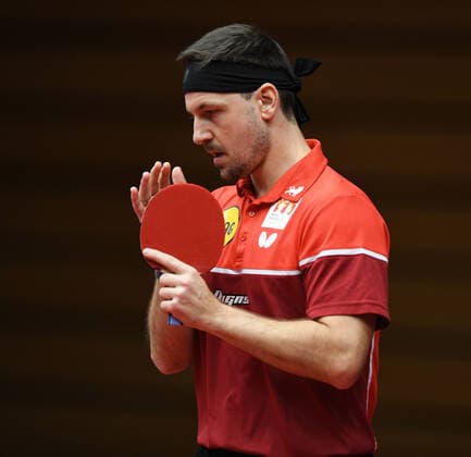 Table tennis Bundesliga Borussia Düsseldorf 1 FC Saarbrücken TT 29 11 2020 Timo Boll Bor Düsseldorf thoughtful HM