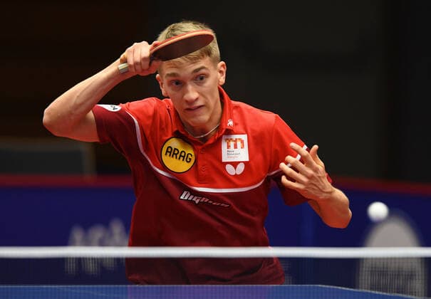 Table tennis Bundesliga Borussia Düsseldorf 1 FC Saarbrücken TT 29 11 2020 Anton Kaellberg Bor Düsseldorf Action HM