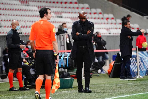 Patrick Vieira (entraineur de l OGC Nice) FOOTBALL : OGC Nice vs Dijon FCO - Ligue 1 Uber Eats - Nice - 29 11 2020 NorbertScanella PanoramiC 