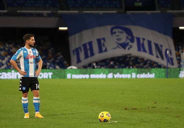Bilder des Jahres 2020, Sport 11 November Sport Themen der Woche KW48 Photo Alessandro Garofalo LaPresse November 29, 2020 Naples, Italy soccer Napoli vs Roma - Italian Football Championship League A TIM 2020 2021 - San Paolo stadium. In the pic: Dries Mertens Napoli  Copyright: xAlessandroxGarofalo LaPressex