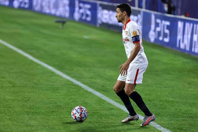 December 2, 2020, Sevilla, Spain: Jesus Navas of Sevilla FC during the UEFA Champions League match between Sevilla FC and Chelsea FC at Estadio Sanchez Pizjuan in Sevilla, Spain. Sevilla Spain - ZUMAd159 20201202_zia_d159_026 Copyright: xJosexLuisxContrerasx