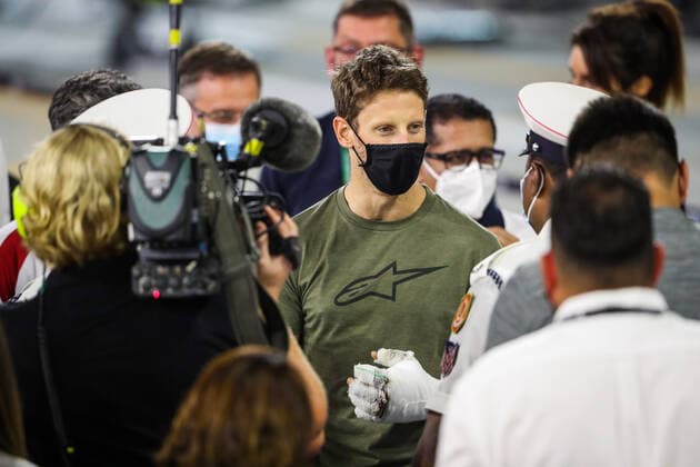GROSJEAN Romain (fra), Haas F1 Team VF-20 Ferrari, portrait during the Formula 1 Rolex Sakhir Grand Prix 2020, from December 4 to 6, 2020 on the Bahrain International Circuit, in Sakhir, Bahrain - FORMULE 1 : Grand Prix de Sakhir - 03 12 20202 DPPI PANORAMIC  AV2_2659