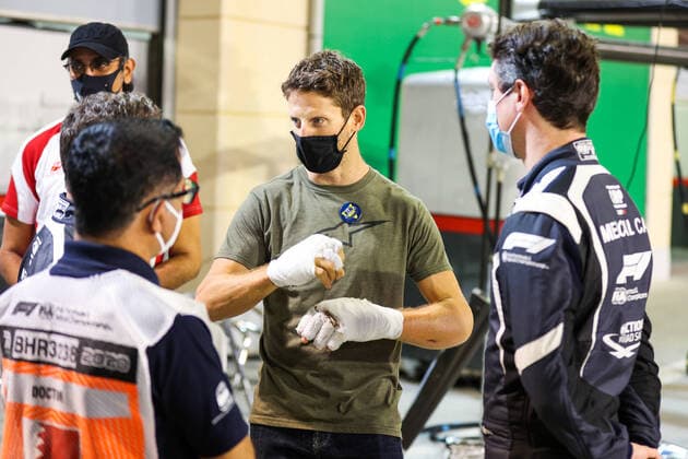 GROSJEAN Romain (fra), Haas F1 Team VF-20 Ferrari, portrait during the Formula 1 Rolex Sakhir Grand Prix 2020, from December 4 to 6, 2020 on the Bahrain International Circuit, in Sakhir, Bahrain - FORMULE 1 : Grand Prix de Sakhir - 03 12 20202 DPPI PANORAMIC  00120034_AV6_3973JPG