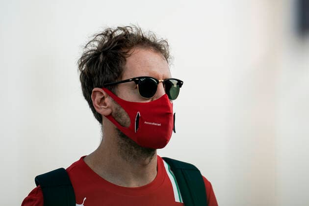 December 3, 2020, Sakhir, Bahrain: SEBASTIAN VETTEL of Germany and Scuderia Ferrari arrives at the track during preparations of the 2020 FIA Formula 1 Sakhir Grand Prix at Bahrain International Circuit in Sakhir, Bahrain. Sakhir Bahrain - ZUMAg147 20201203_zap_g147_004 Copyright: xJamesxGasperottix