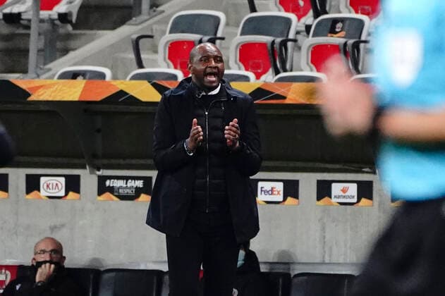 Patrick Vieira (entraineur de l OGC Nice) FOOTBALL : OGC Nice vs Bayer Leverkusen - Europa Ligue - Nice - 03 12 2020 NorbertScanella PanoramiC 