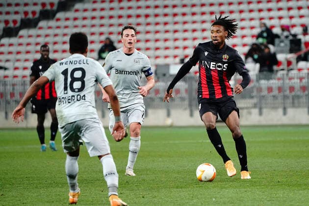 Khephren Thuram (OGC Nice) FOOTBALL : OGC Nice vs Bayer Leverkusen - Europa Ligue - Nice - 03 12 2020 NorbertScanella PanoramiC 