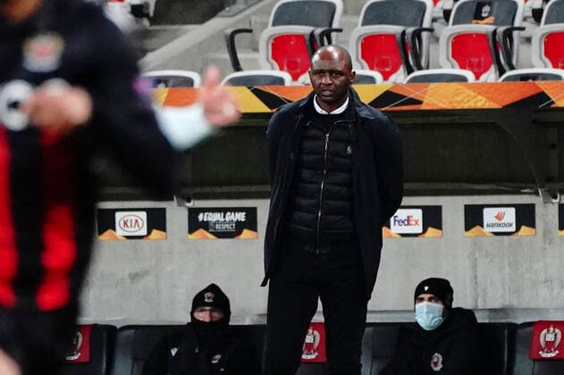 Patrick Vieira (entraineur de l OGC Nice) FOOTBALL : OGC Nice vs Bayer Leverkusen - Europa Ligue - Nice - 03 12 2020 NorbertScanella PanoramiC 