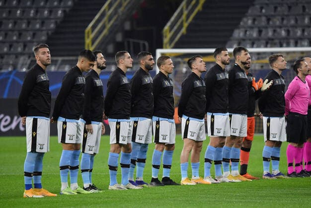 Team Lazio Rome 02 12 2020, Football, UEFA Champions League, Season 2020 2021, 5 Matchday, Borussia Dortmund Lazio Rome 1 1, Photo TEAM2sportphoto Dortmund Nordrhein Westfalen Germany Team2