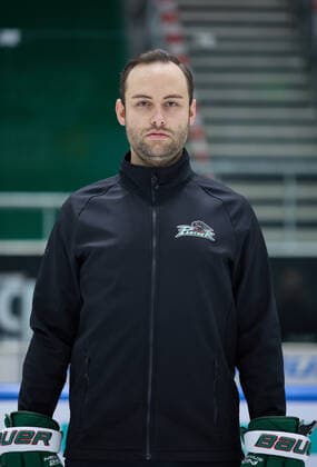 Max Dürr Goalkeeper Coach Augsburg Panther, DEL, portrait date 2020 2021,